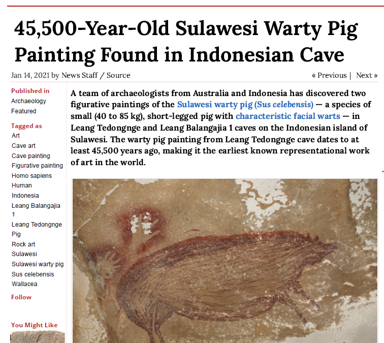 How do new archaeological discoveries impact our ideas on the origins of humans as spiritual beings?