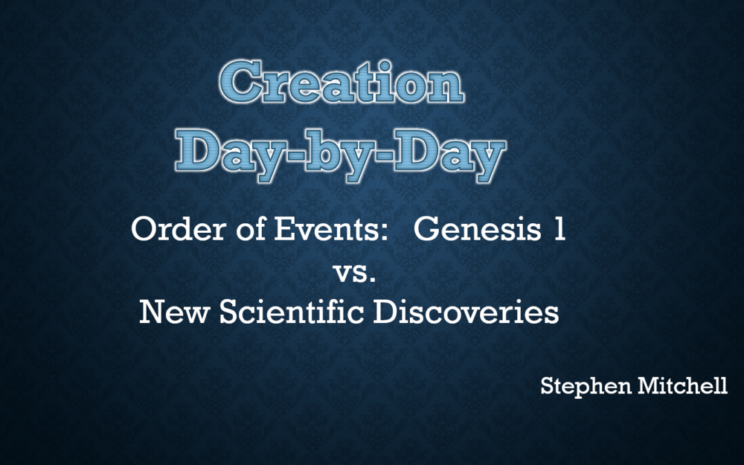 Creation:  Day-by-Day