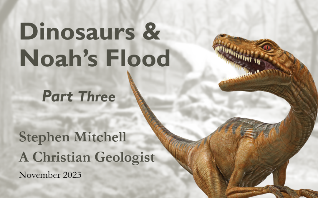 Dinosaurs and Noah’s Flood